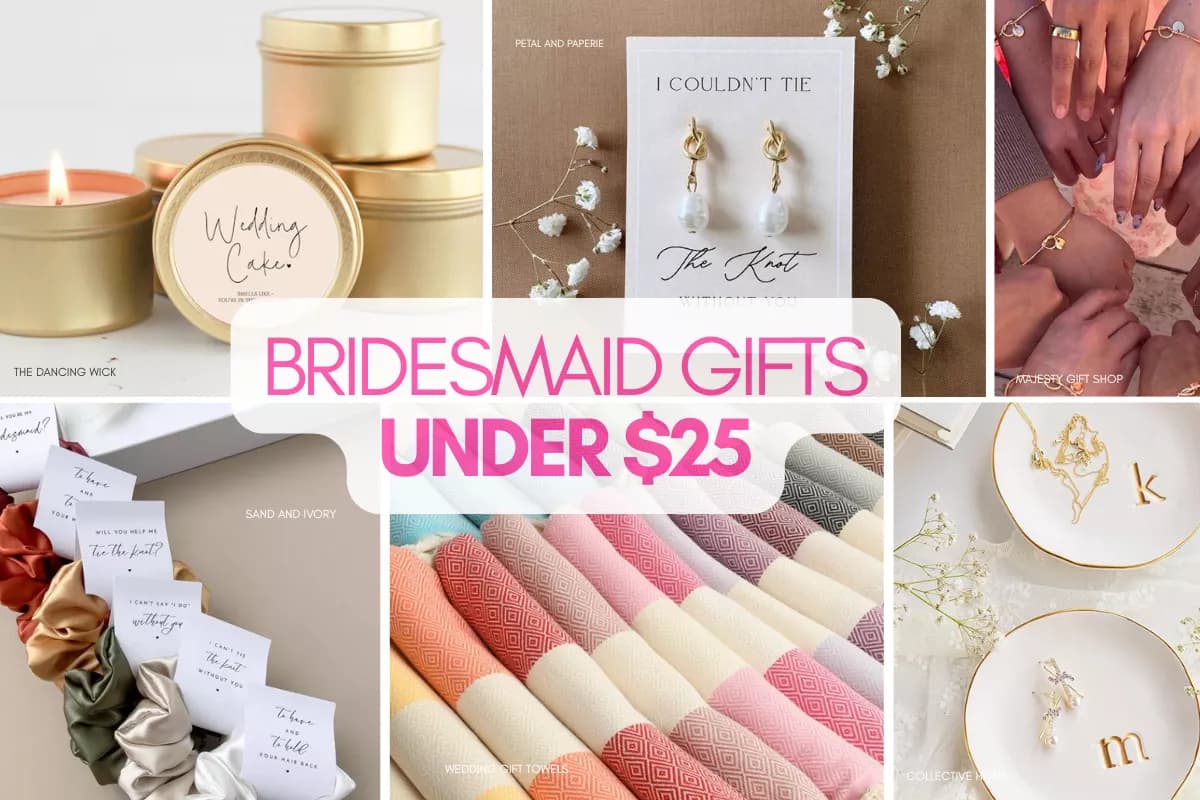 Thoughtful bridesmaid gifts under $25 that feel personal and practical
