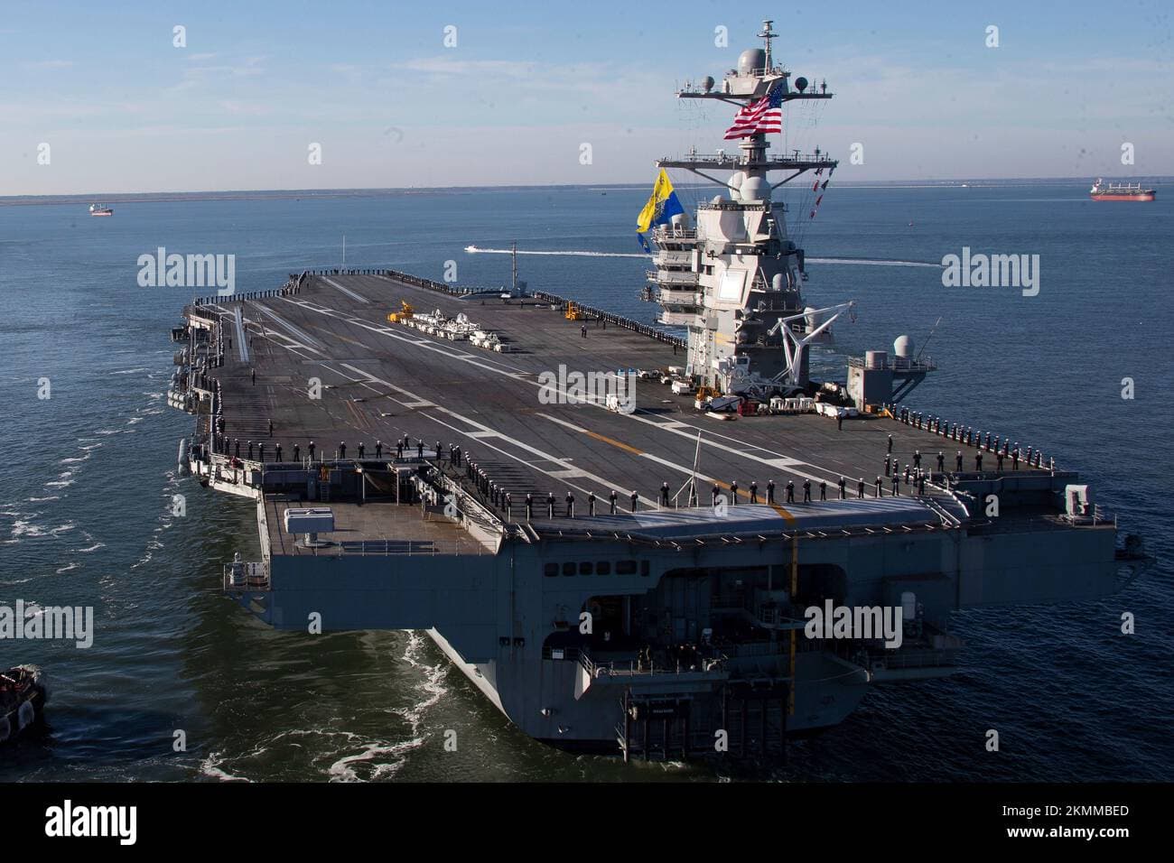 U.S.S. Gerald R. Ford returns to Norfolk after record deployment