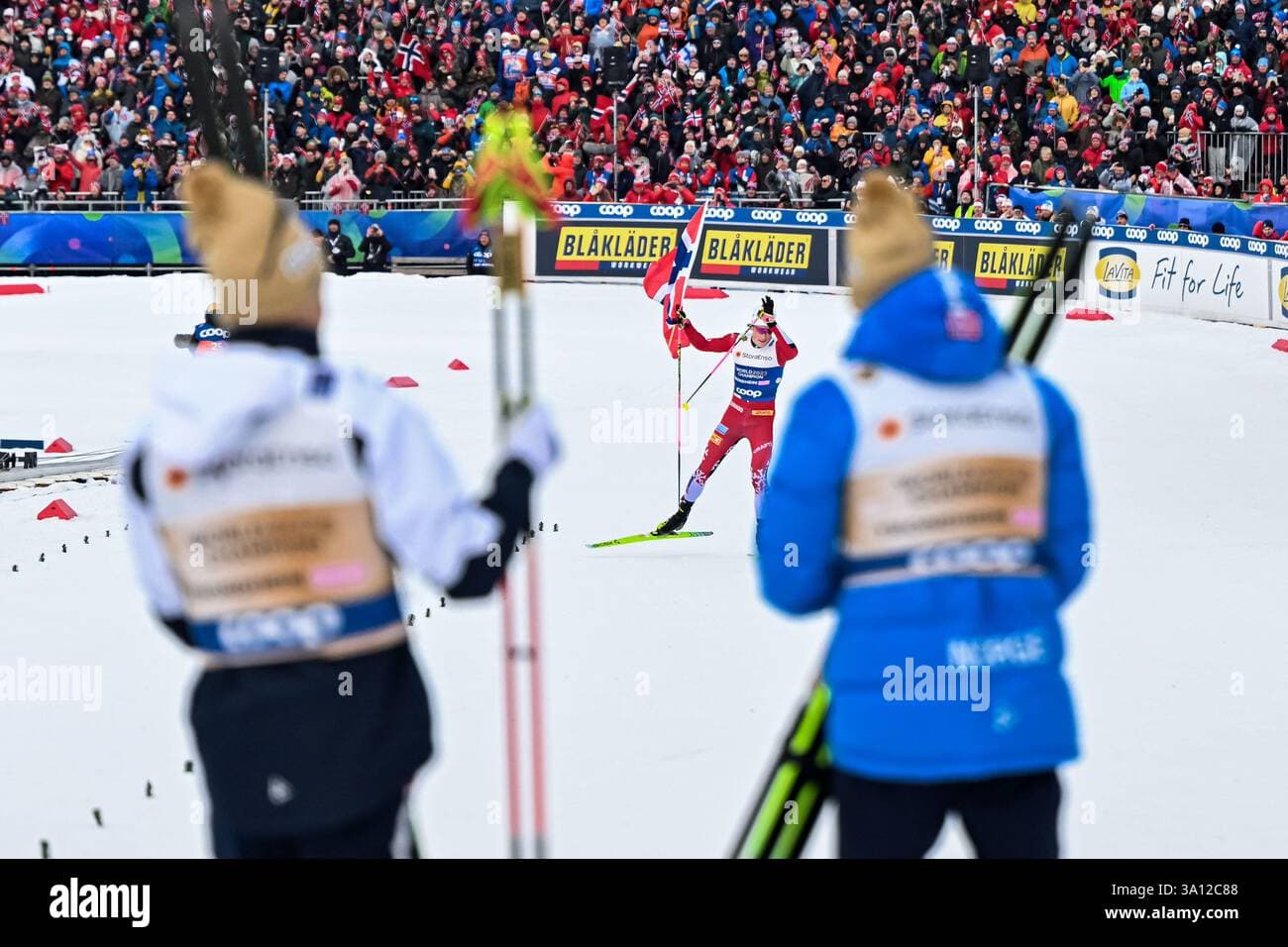 Klæbo secures record ninth Winter Olympic gold as Norway dominates relay