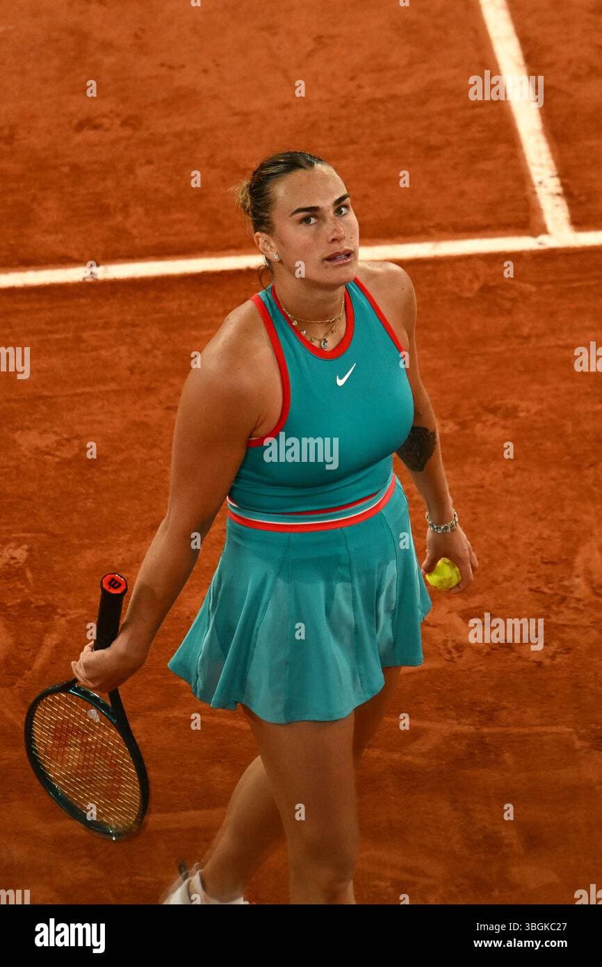Sabalenka brings jewelry layering to the French Open court