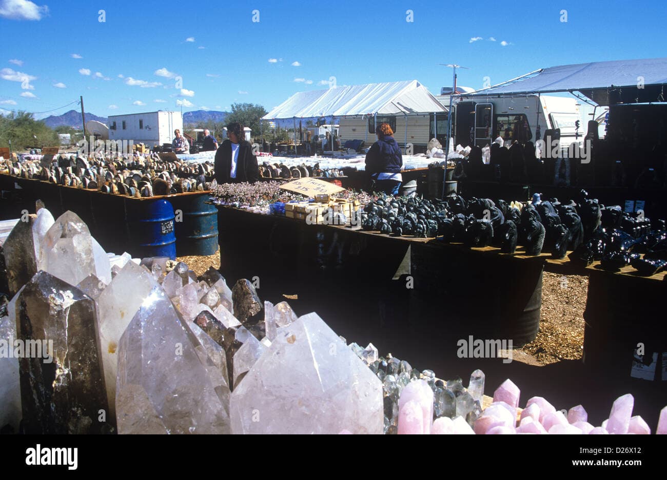 Quartzsite winter season draws visitors, strains roads and services