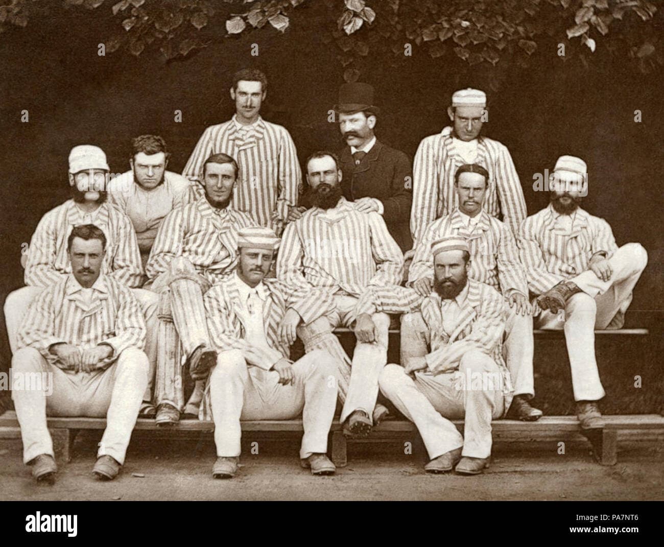 Touring Australians beat Peninsular Cricket Club in St. Louis, 1878