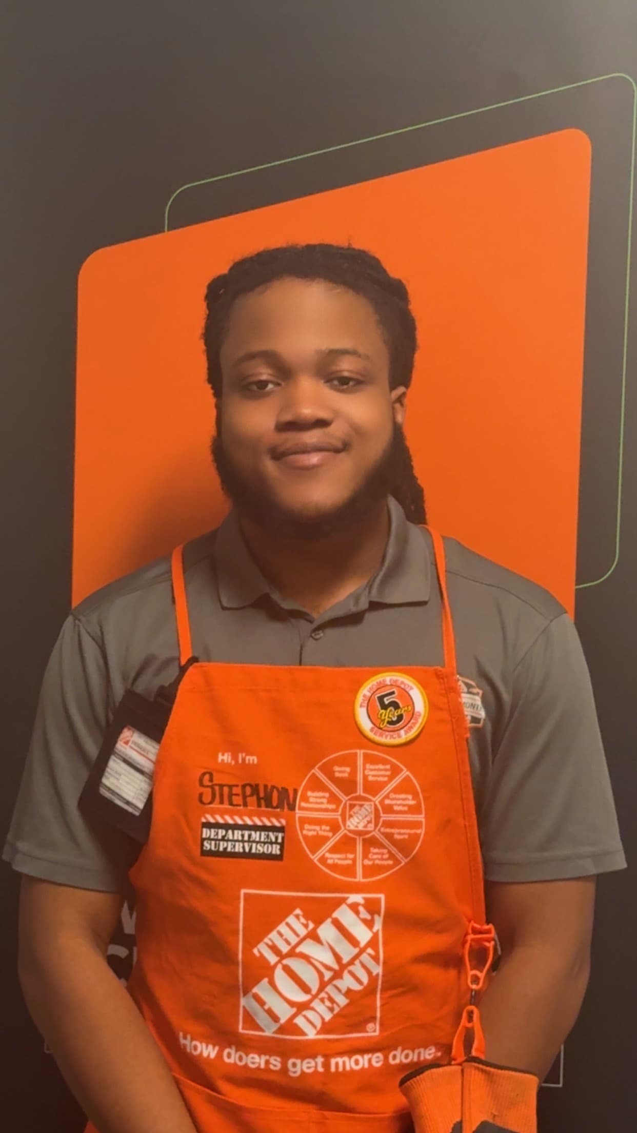 Home Depot cashier grows into specialty department supervisor role