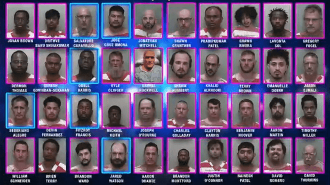 Broward sting targets child predators, seven arrested in trafficking operation