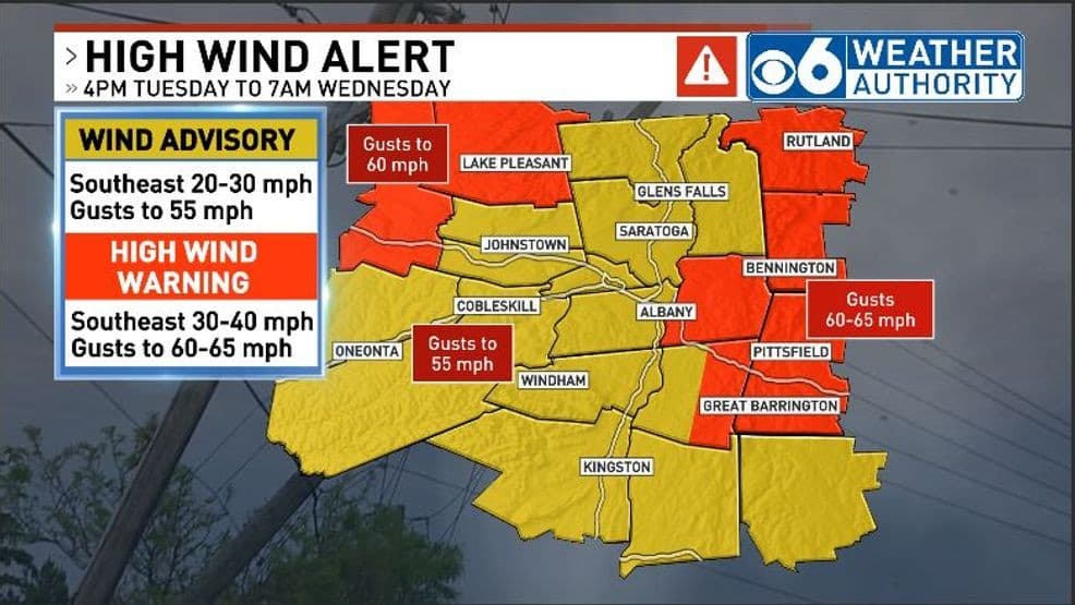 High Wind Watch Issued for Albany County Amid Fire Risk Concerns