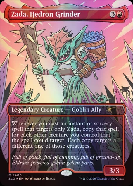 Zada leads Secret Lair Goblin Storm, a sold-out Commander deck