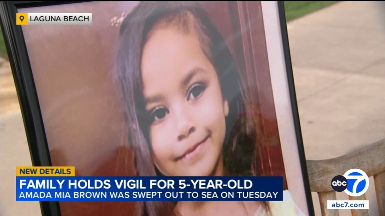 Body of 5-year-old girl swept out to sea recovered in Laguna Beach