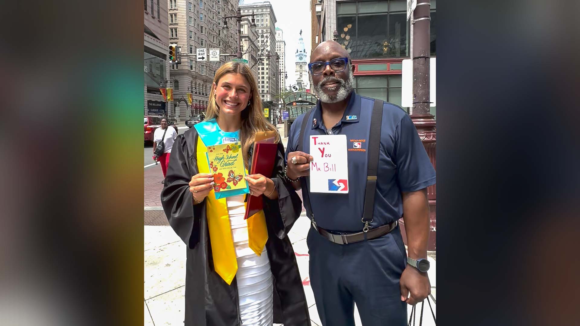 SEPTA station assistant surprises Central High graduate with heartfelt card