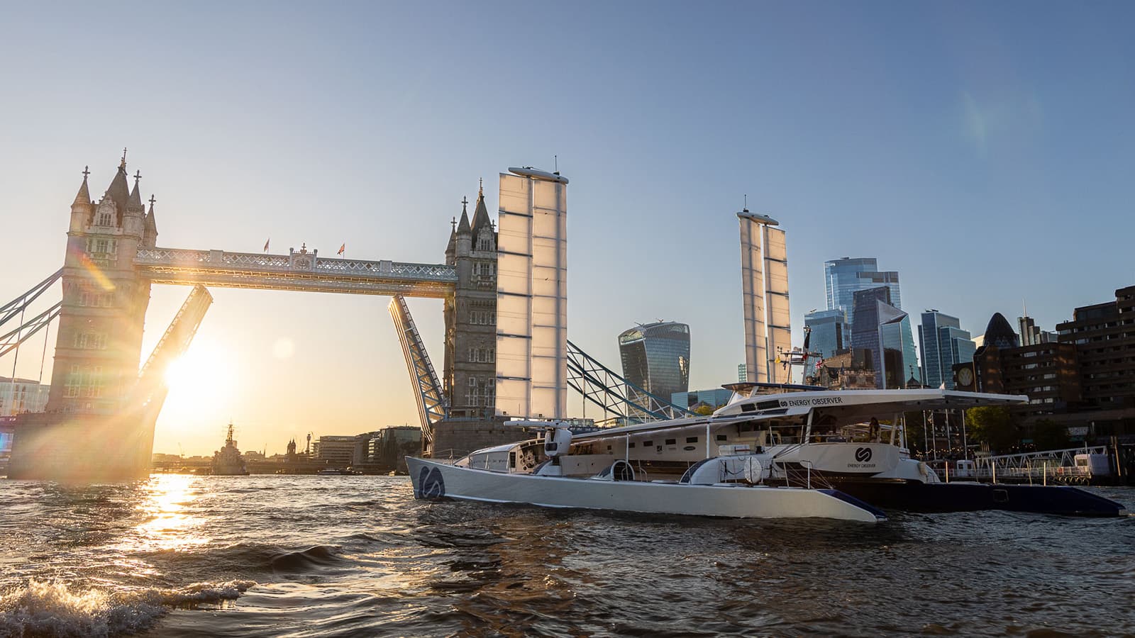 Energy Observer Catamaran Showcases Zero-Emission Yachting in London