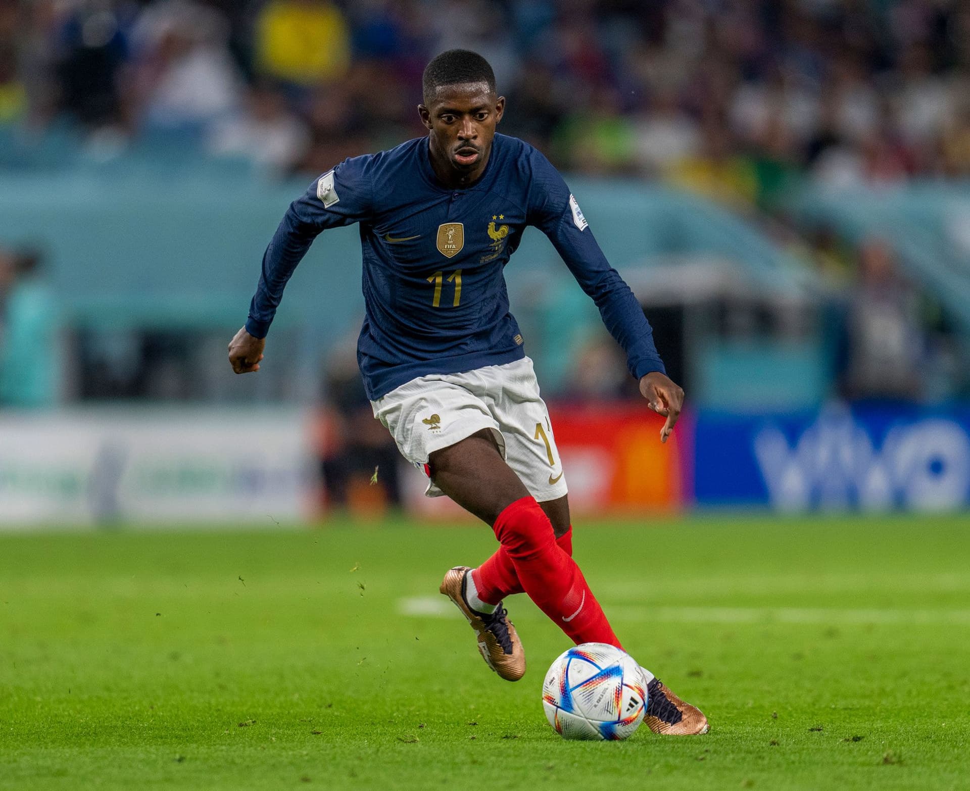 Dembélé scores hat-trick as France edges Norway in group finale