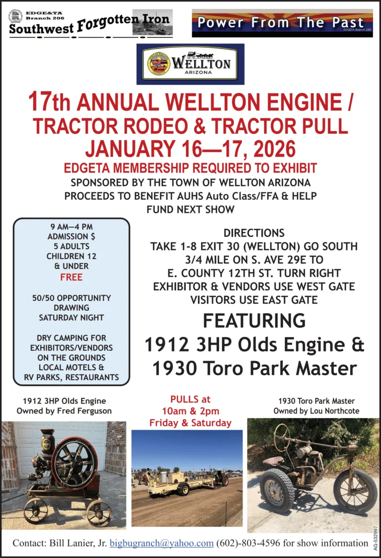 Wellton Hosts 17th Annual Tractor Rodeo Benefiting Local Schools, Communities