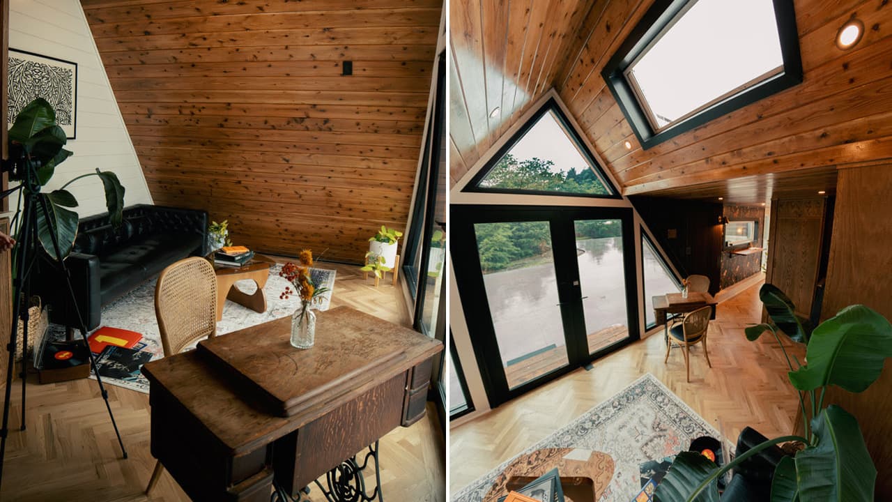 Rooftop Terrace Tiny House Blends A-Frame Drama and Livable Luxury