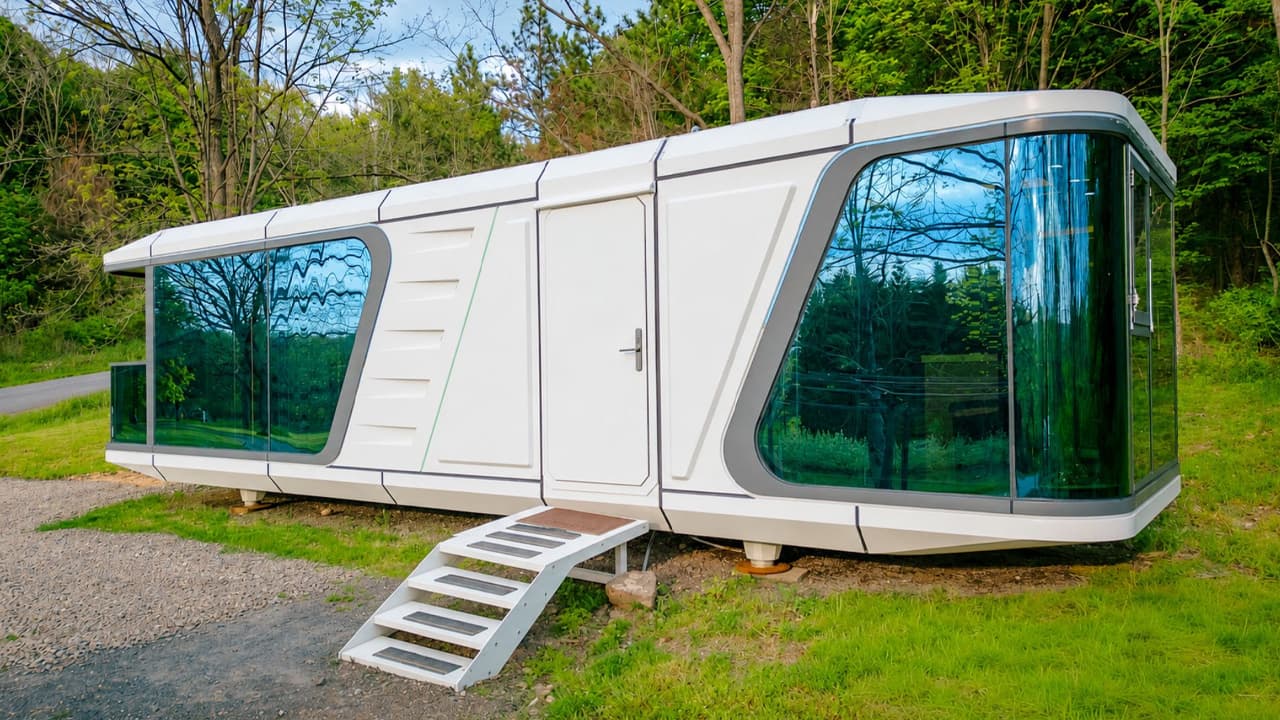 Penn Yan tiny house opens a retractable roof for stargazing