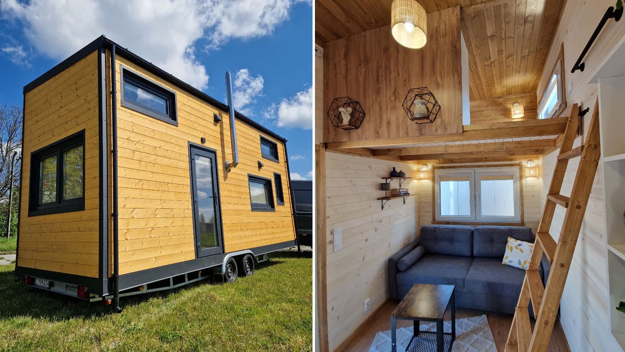 Poland's Anna tiny house sleeps five with smart space-saving design