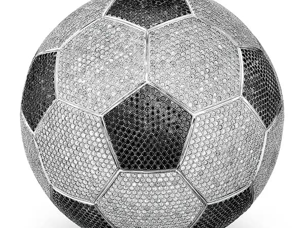 M.S. Rau displays 507-carat diamond soccer ball for World Cup