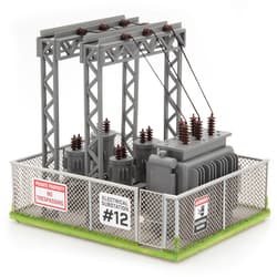 Menards substation and Walthers SW1 headline model train roundup