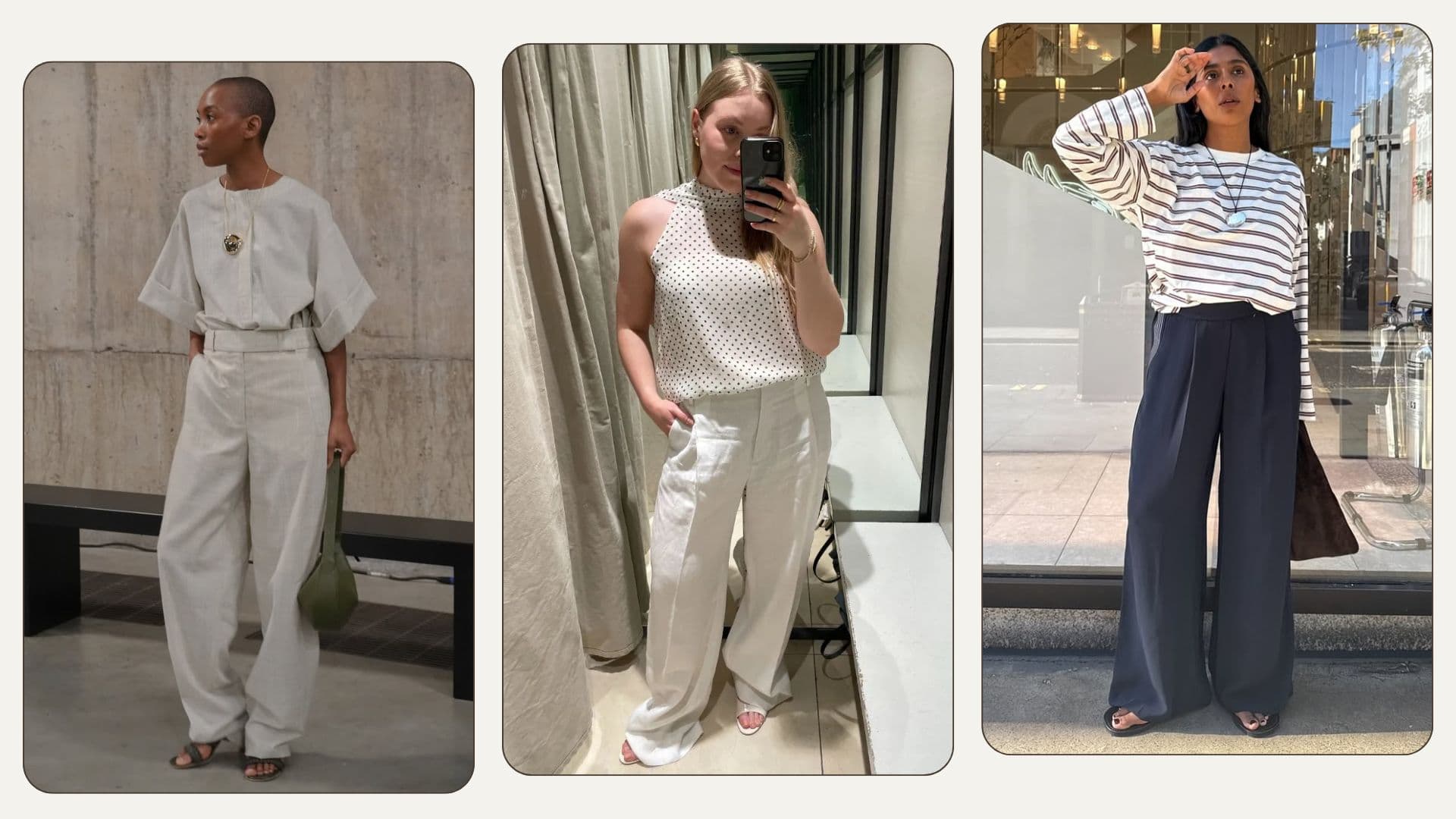Tailored linen trousers bring quiet luxury to summer wardrobes