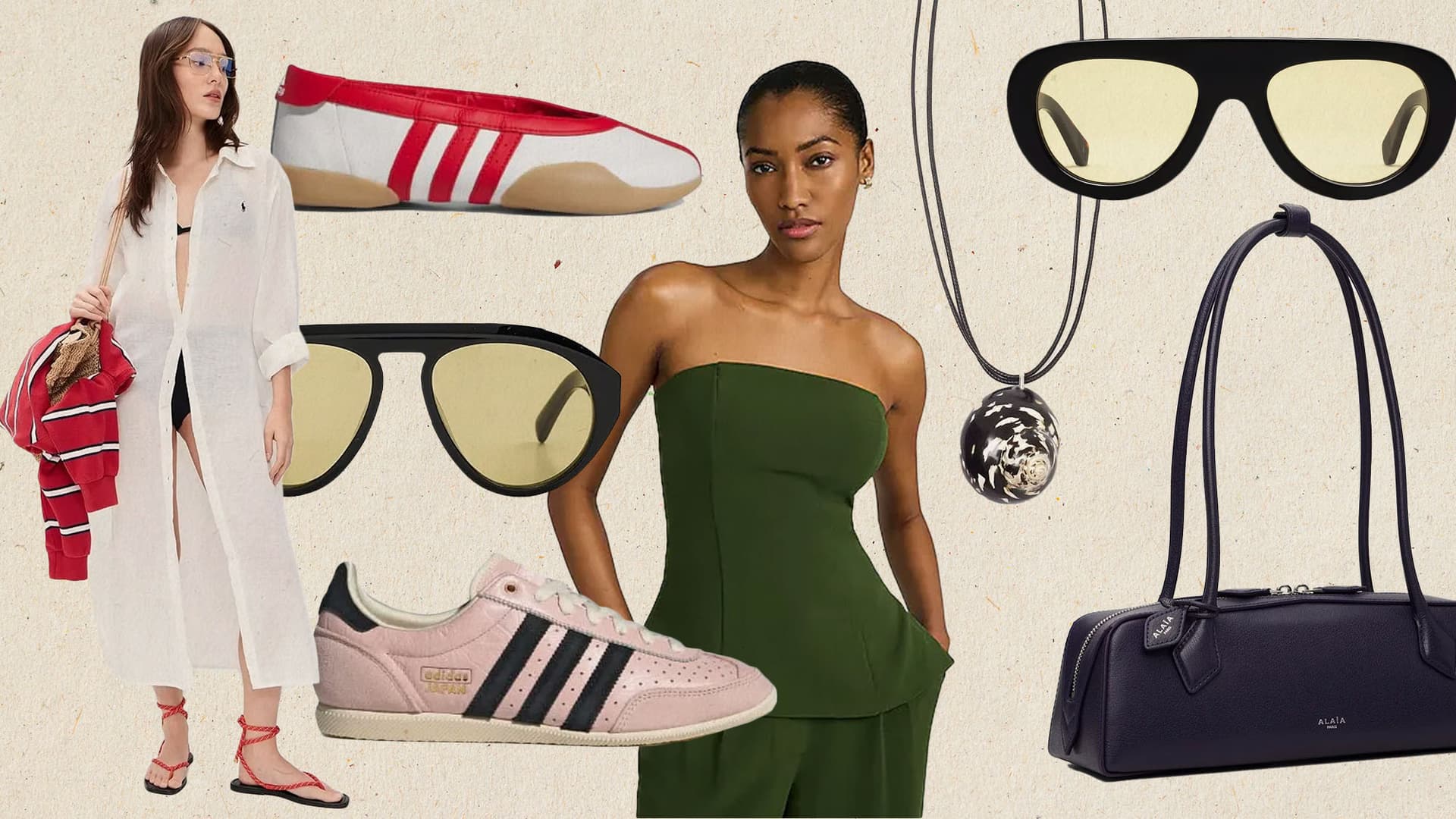 Summer 2026 capsule picks: linen dresses, bags and retro sneakers