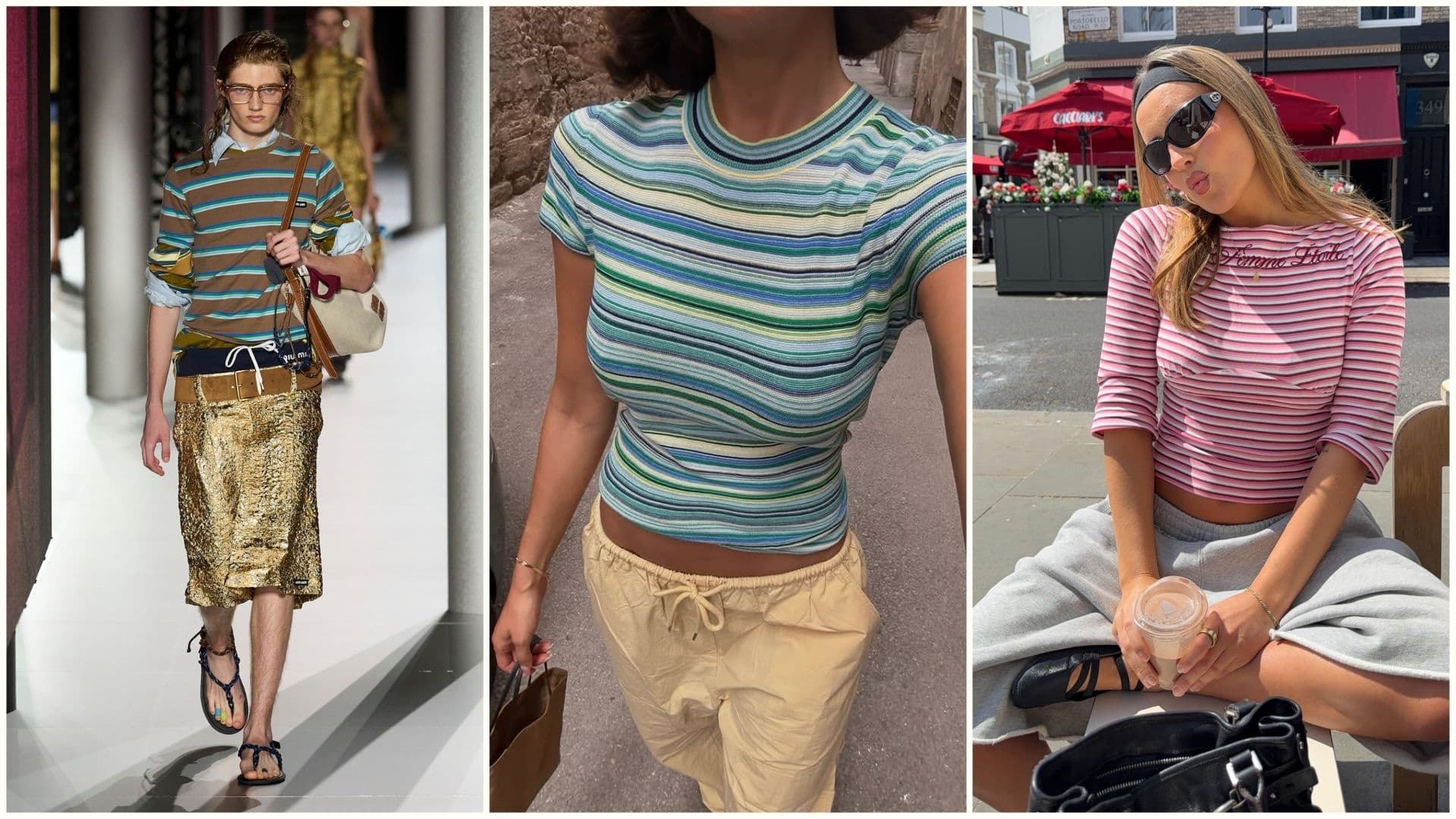 Striped tops replace white tees as summer 2026 staple in chic pairings