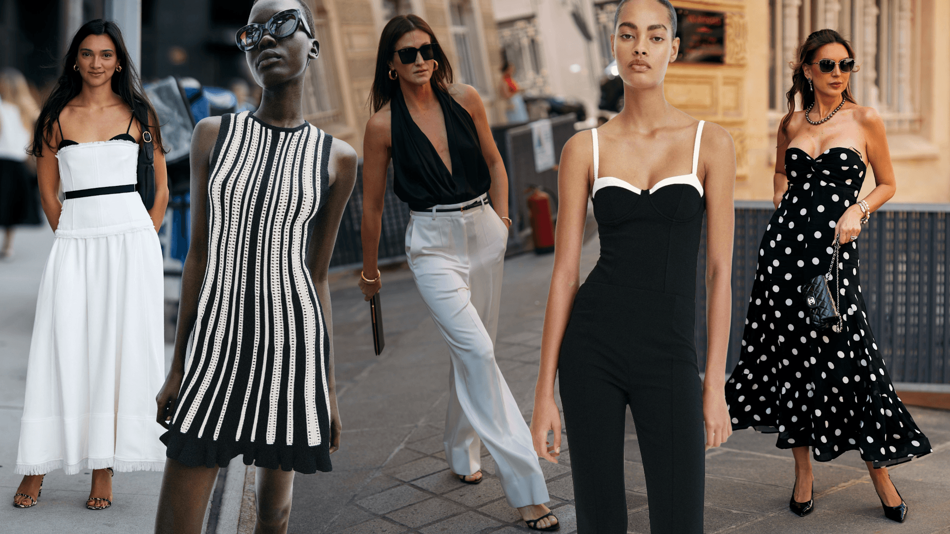 Coastal grandmother style meets Meredith Blake in black and white
