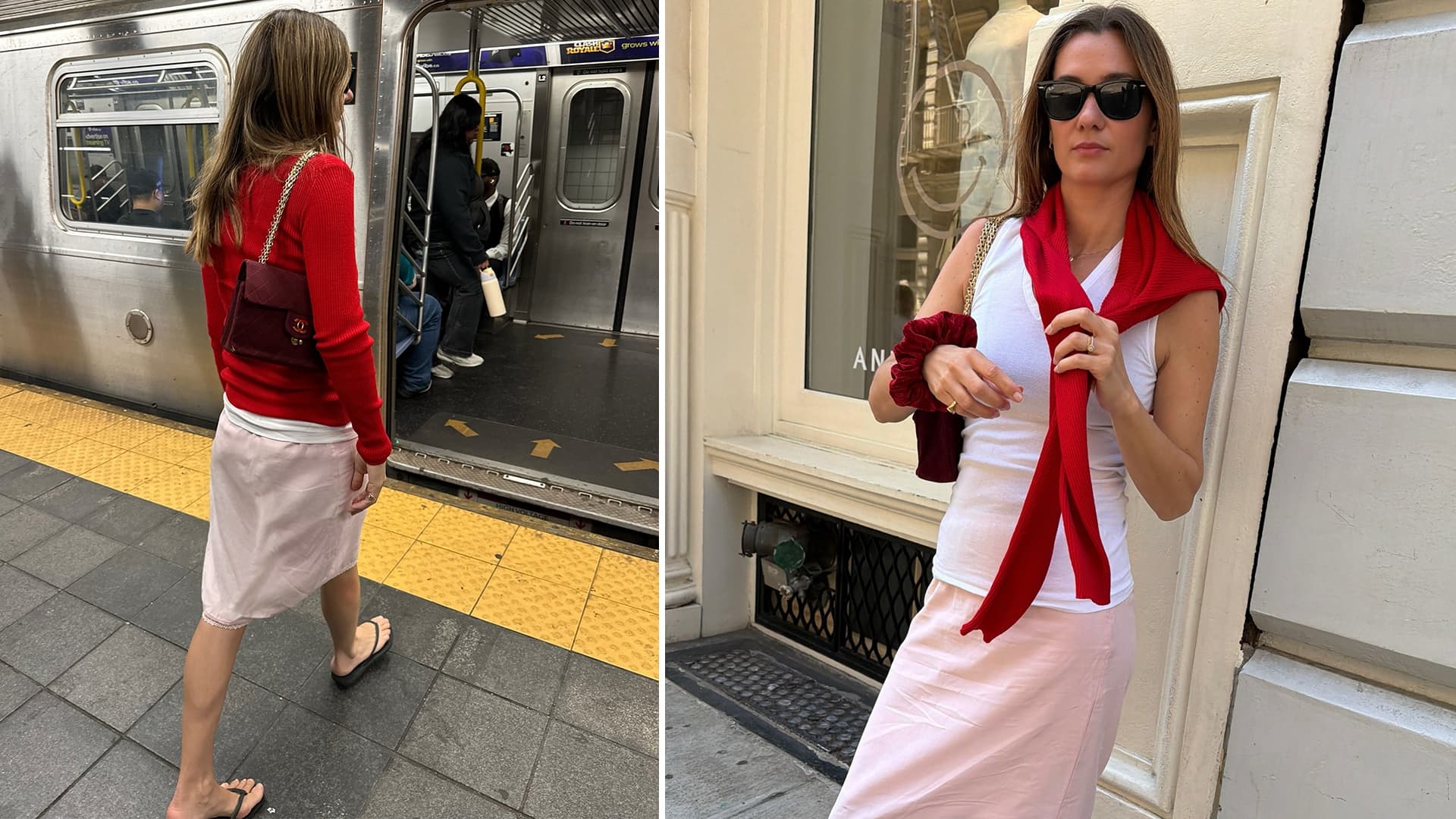 French-girl capsule formula pairs lace skirts with flip-flops