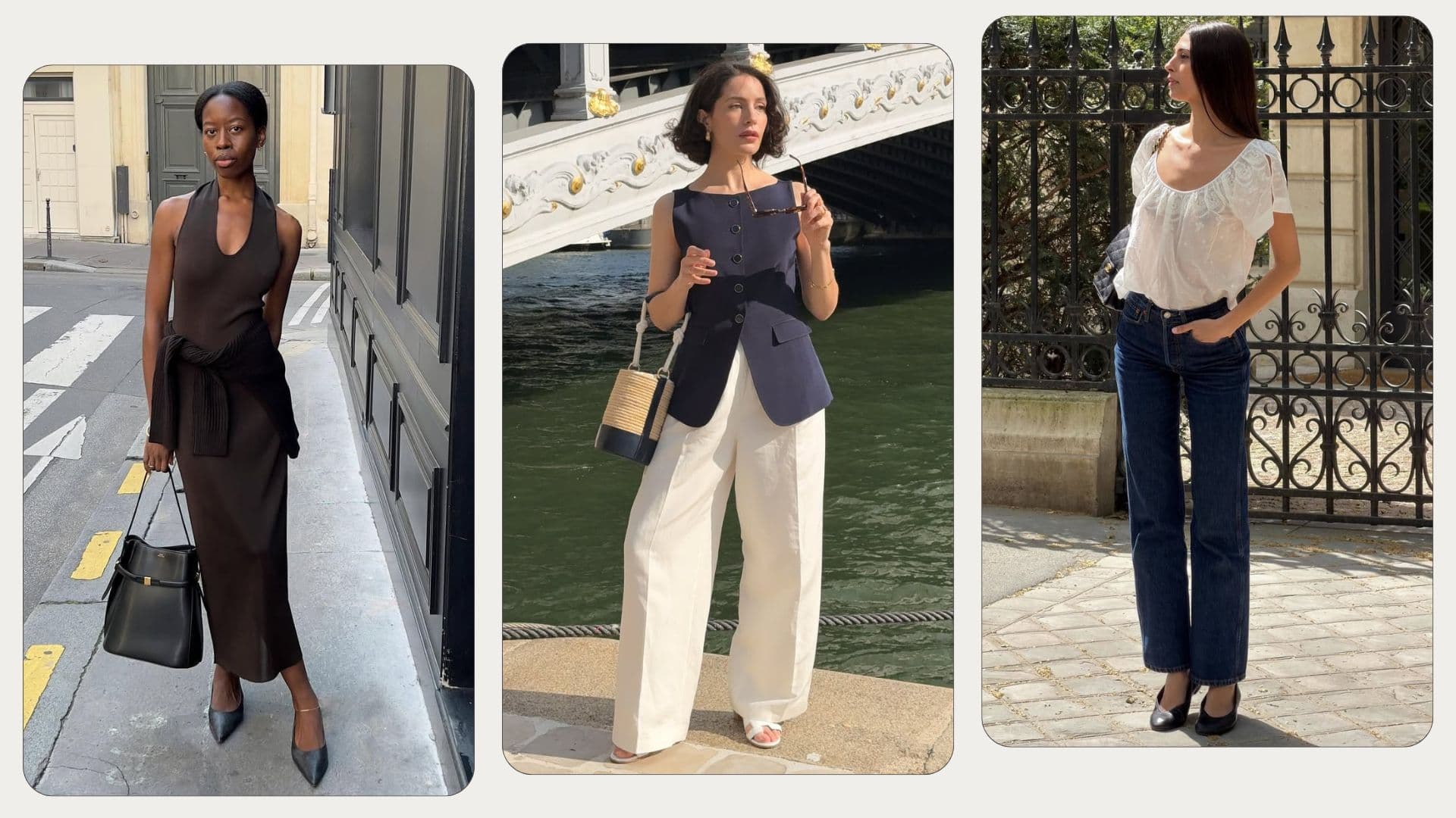 Seven Parisian staples define a polished summer capsule wardrobe