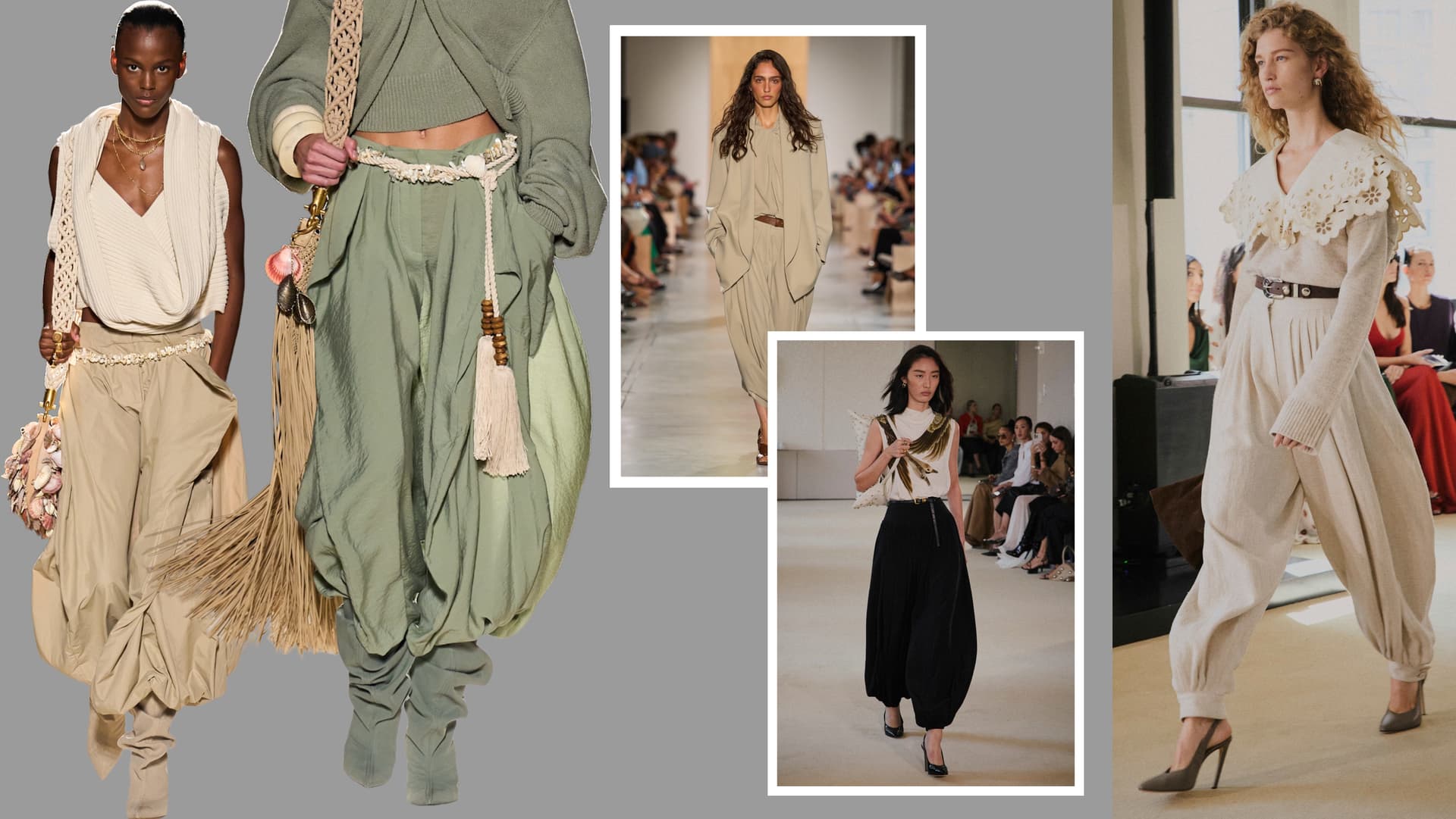 Balloon pants replace wide-leg jeans for easy summer dressing
