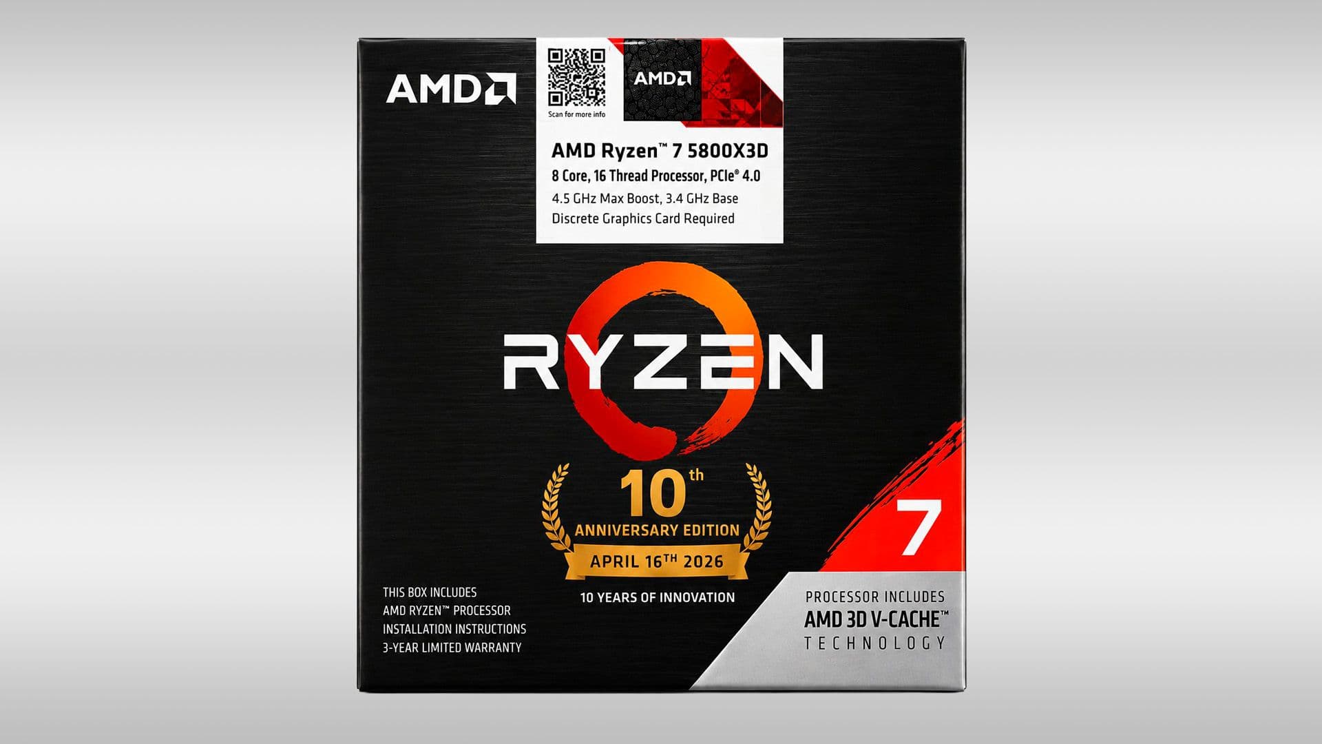 AMD may reissue Ryzen 7 5800X3D as AM4 anniversary edition