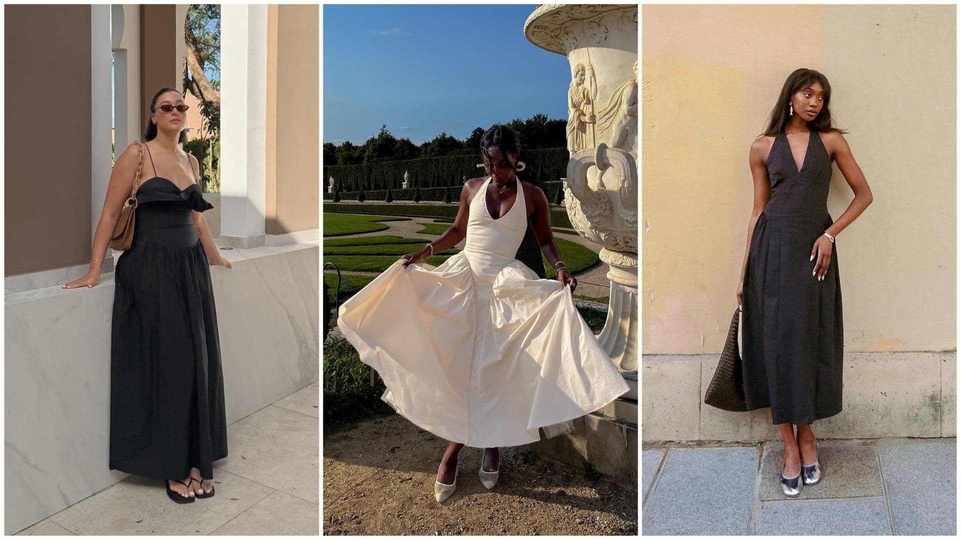Basque-waist dresses bring Victorian polish to summer dressing