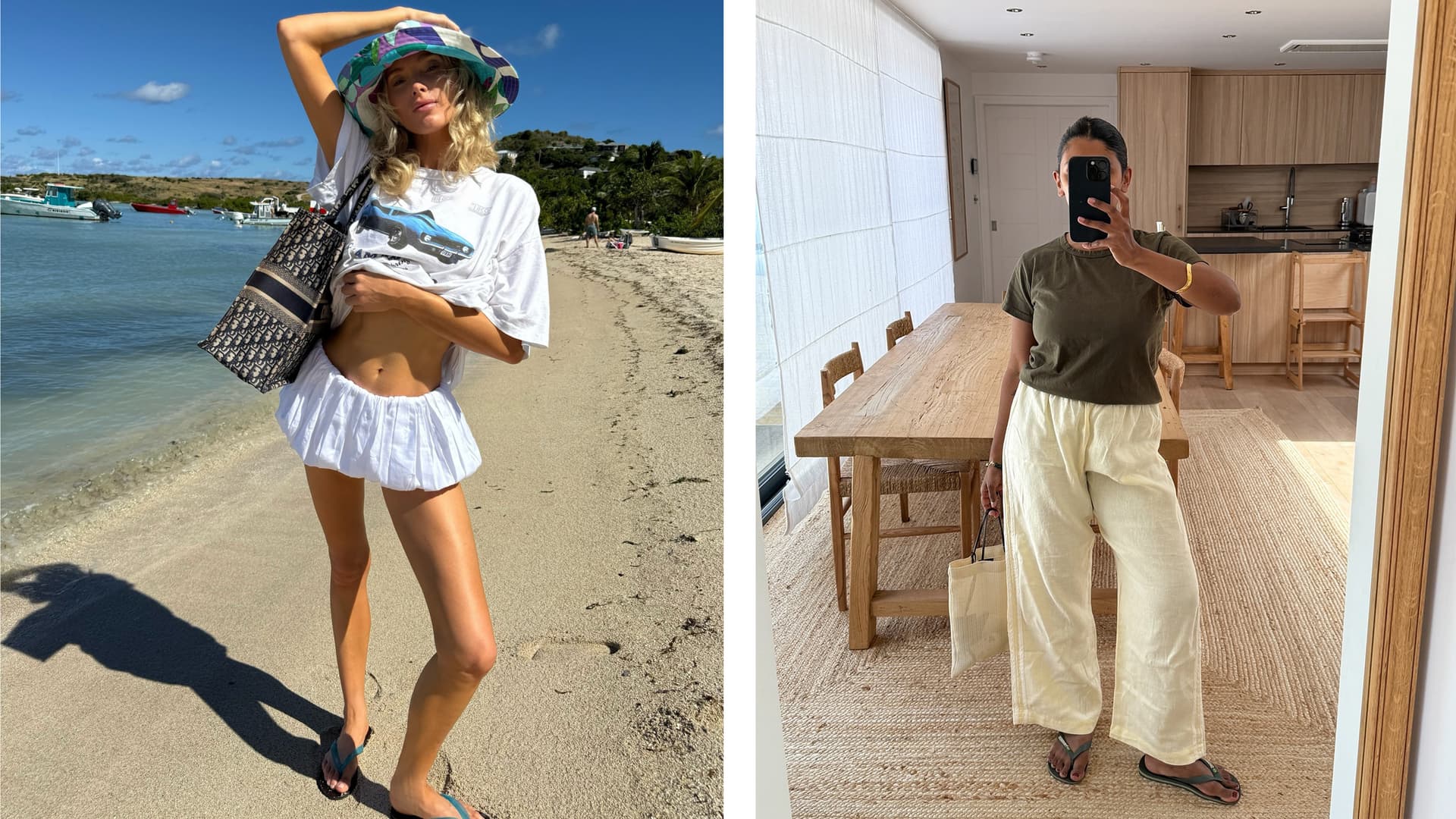 Colored flip-flops become summer's new fashion statement