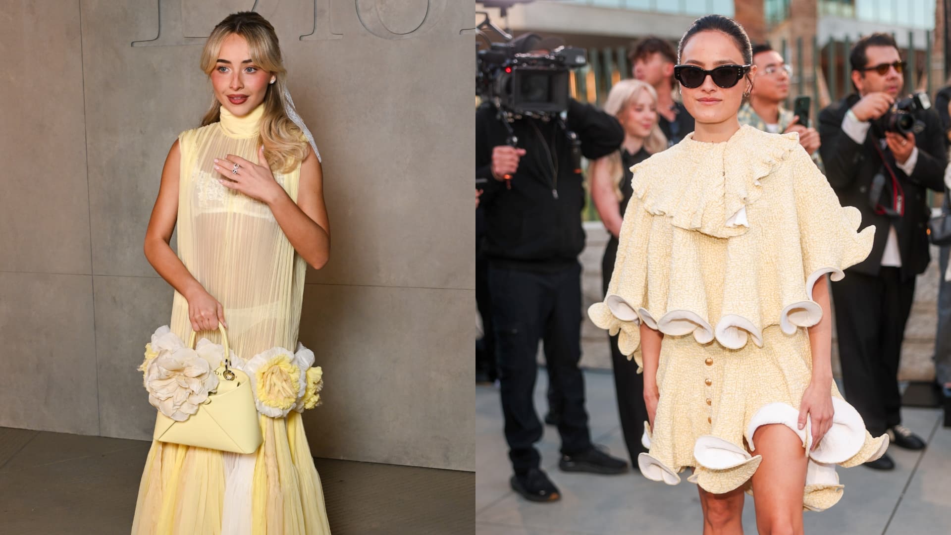 Sabrina Carpenter’s butter-yellow Dior look signals summer’s petite-friendly trend