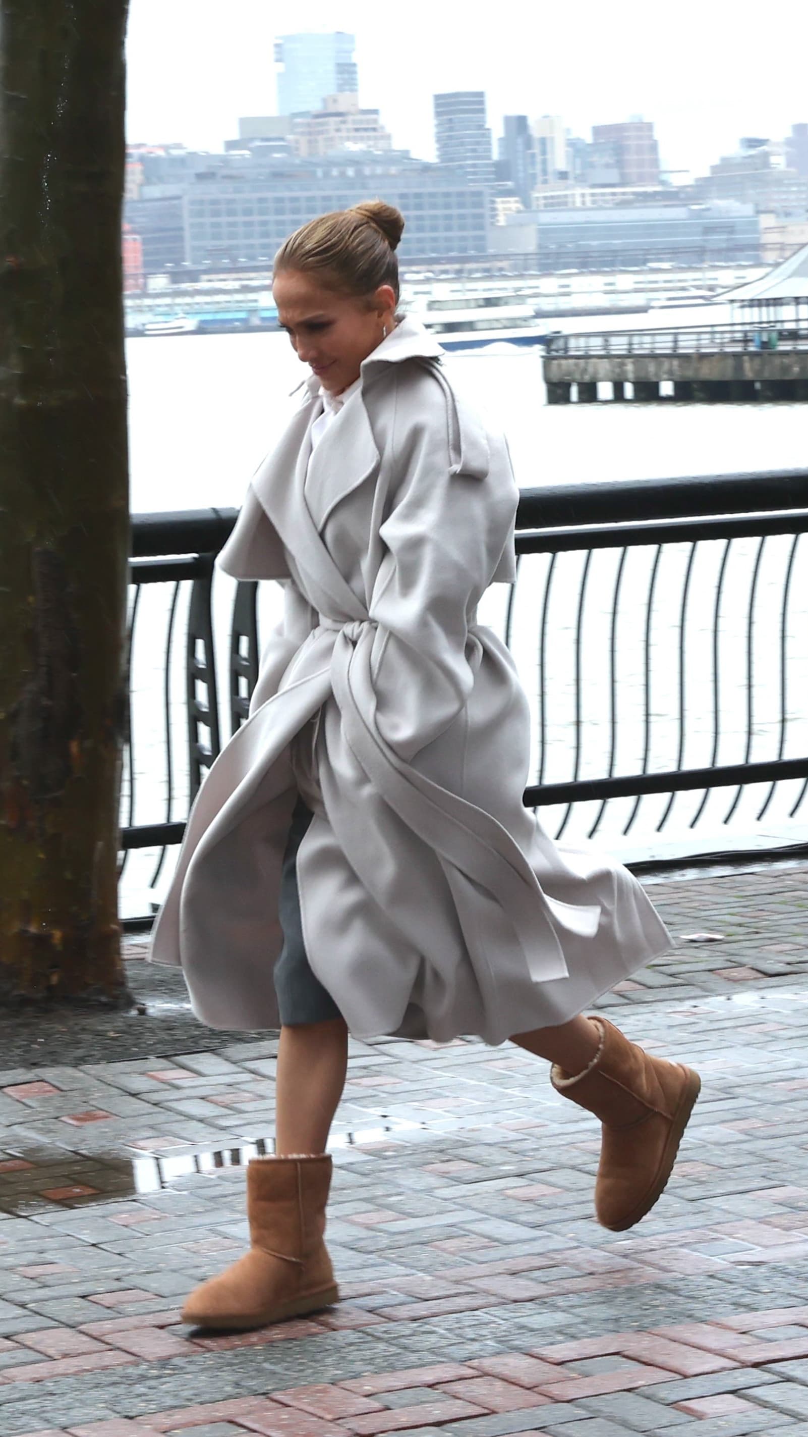 Jennifer Lopez embraces quiet luxury in monochrome workwear