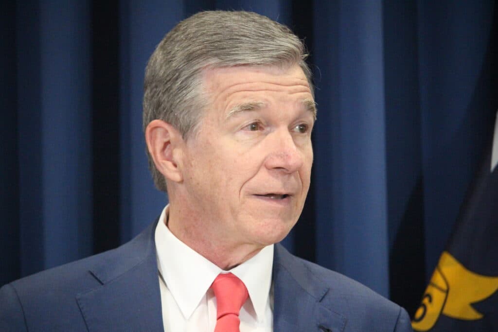 Former Gov. Roy Cooper Campaigns for U.S. Senate Seat in Asheville