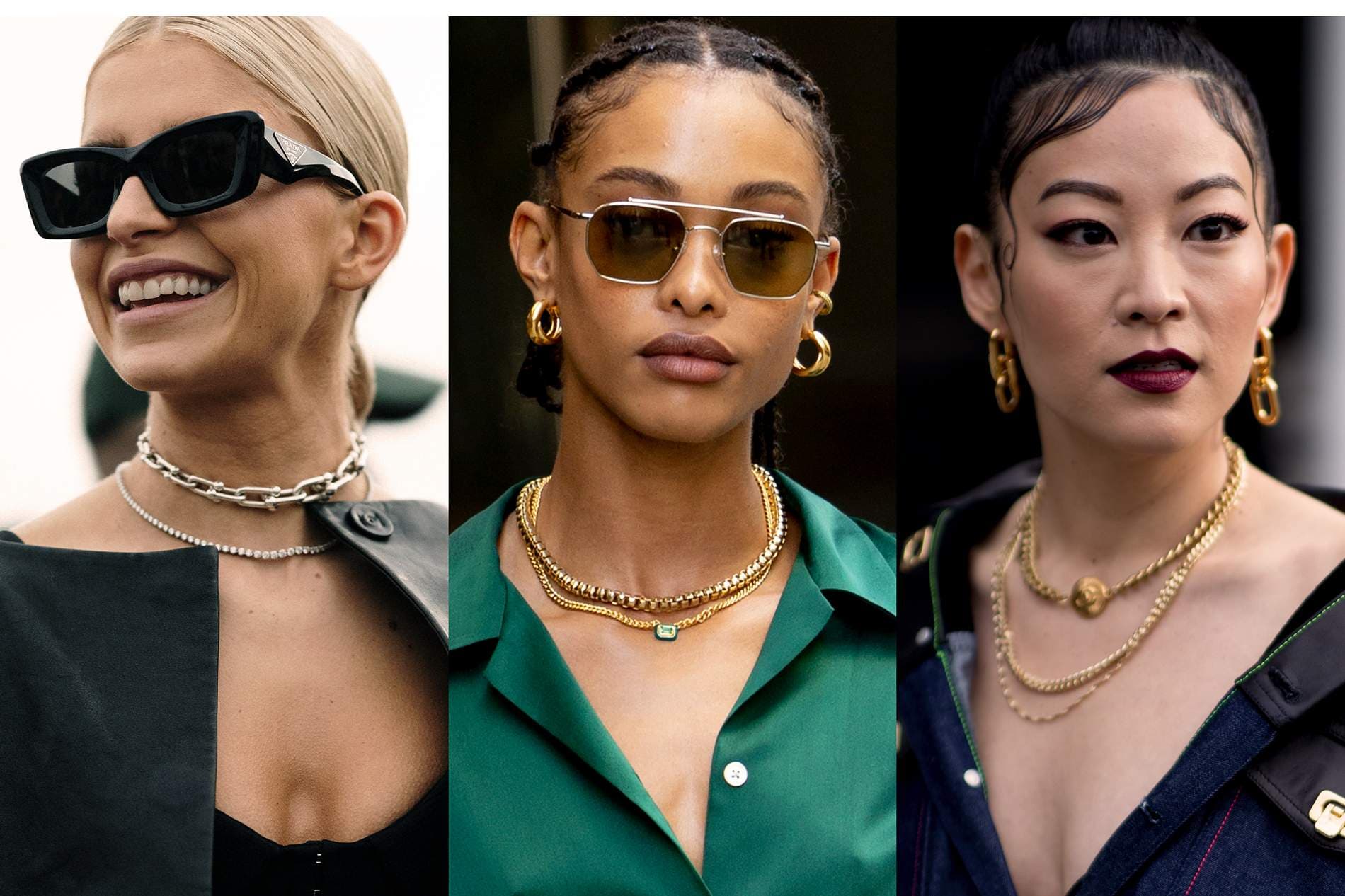 Stylist Rules for Layering Necklaces: Build Around a Clear Focal Piece