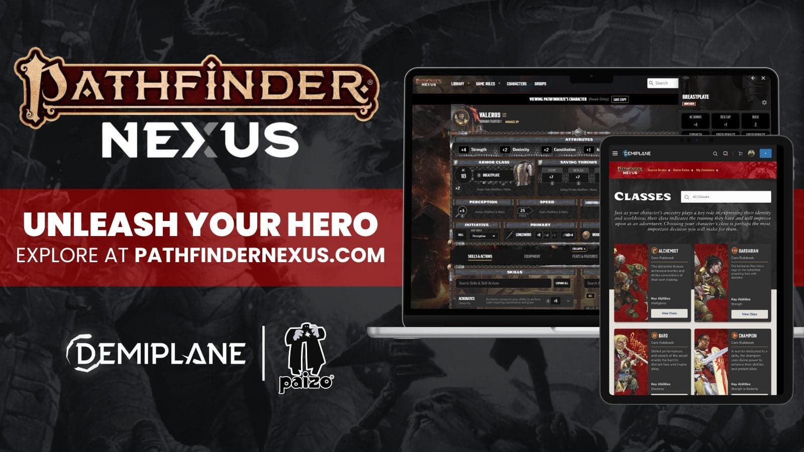 Demiplane launches Campaigns on Pathfinder NEXUS with roadmap