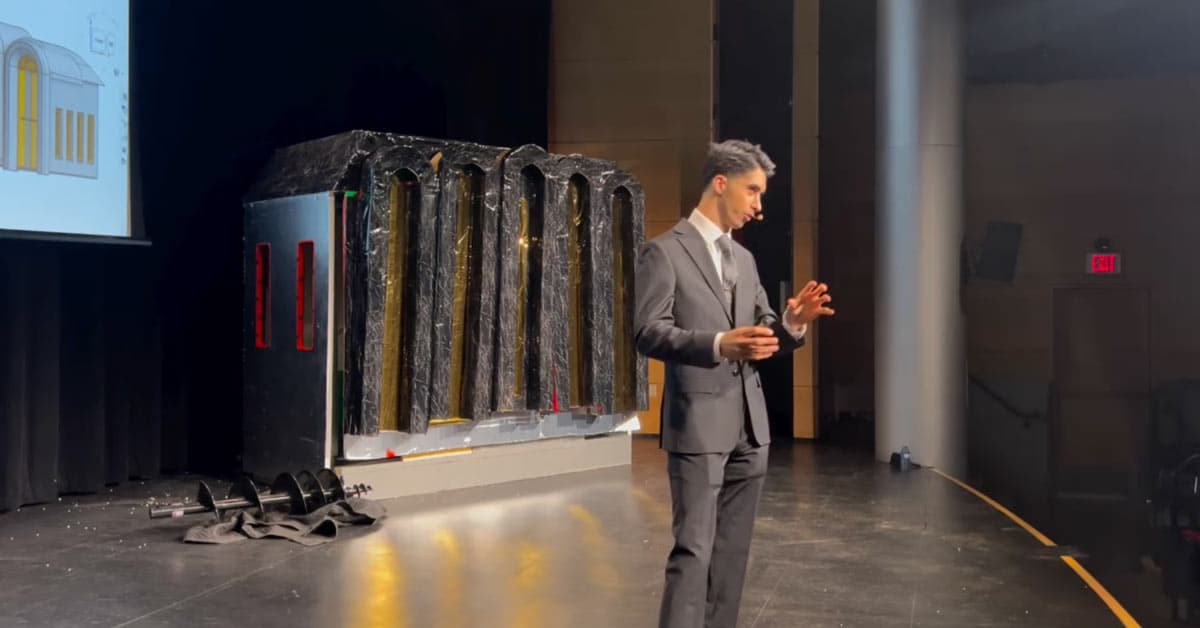 Teen builds rapid-assembly tiny home to shelter people experiencing homelessness