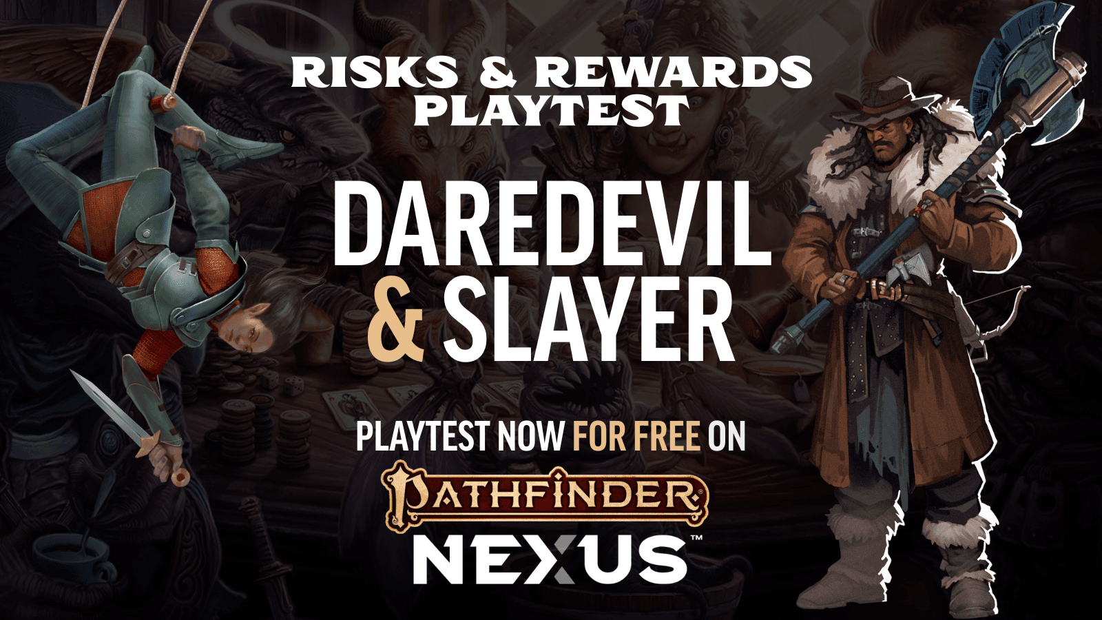 Demiplane Integrates Paizo's Risks & Rewards into Pathfinder 2e NEXUS, Character Builder