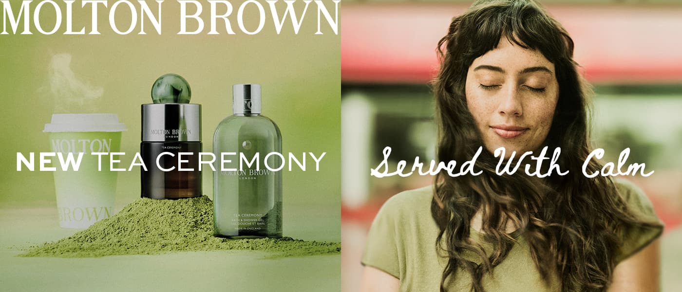 Molton Brown launches Tea Ceremony matcha-inspired woody-green fragrances, debuts at Heathrow