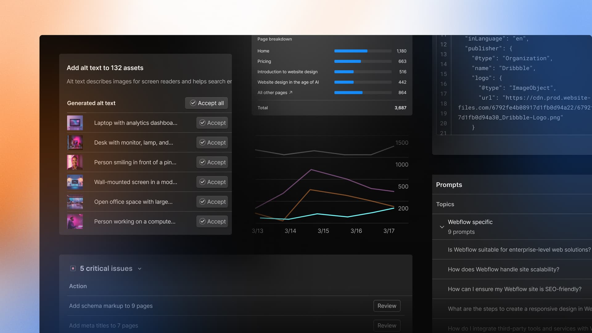 Webflow adds enterprise tools for tracking AI answer visibility