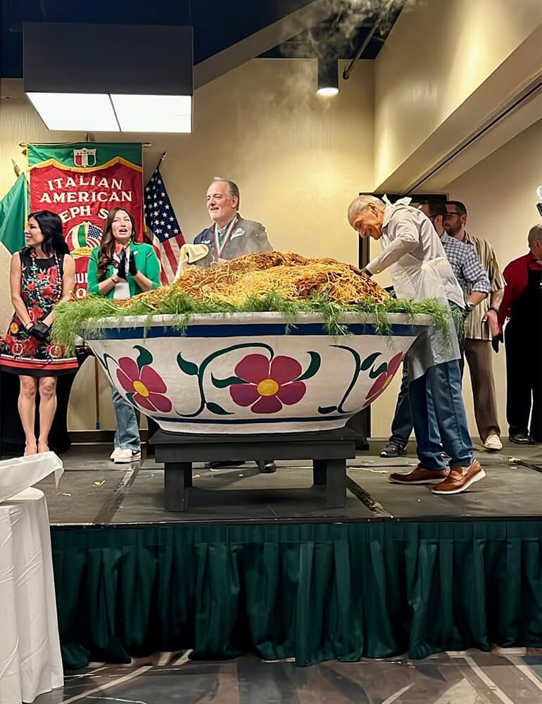 New Orleans Italian Society Hosts Chef David Greco for Charity Pasta Party