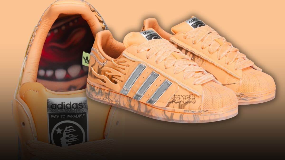 Hellstar x Adidas Superstar Goes Punk in Fiery "Hazy Orange" Colorway