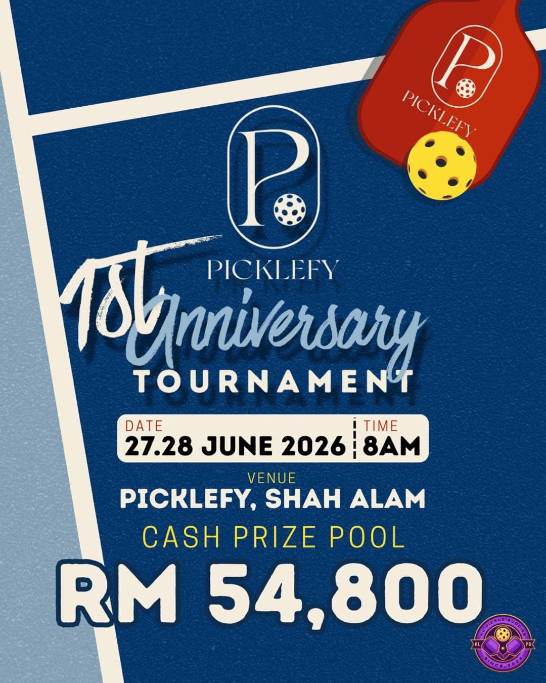 Picklefy marks first anniversary with RM54,800 pickleball tournament in Shah Alam