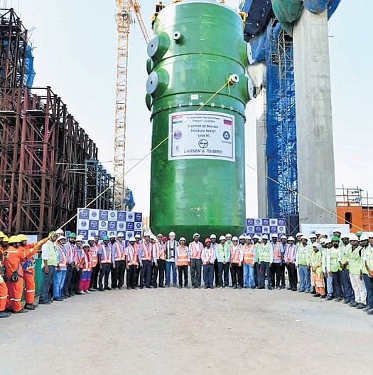 India installs reactor vessel at Kudankulam Unit 5 milestone