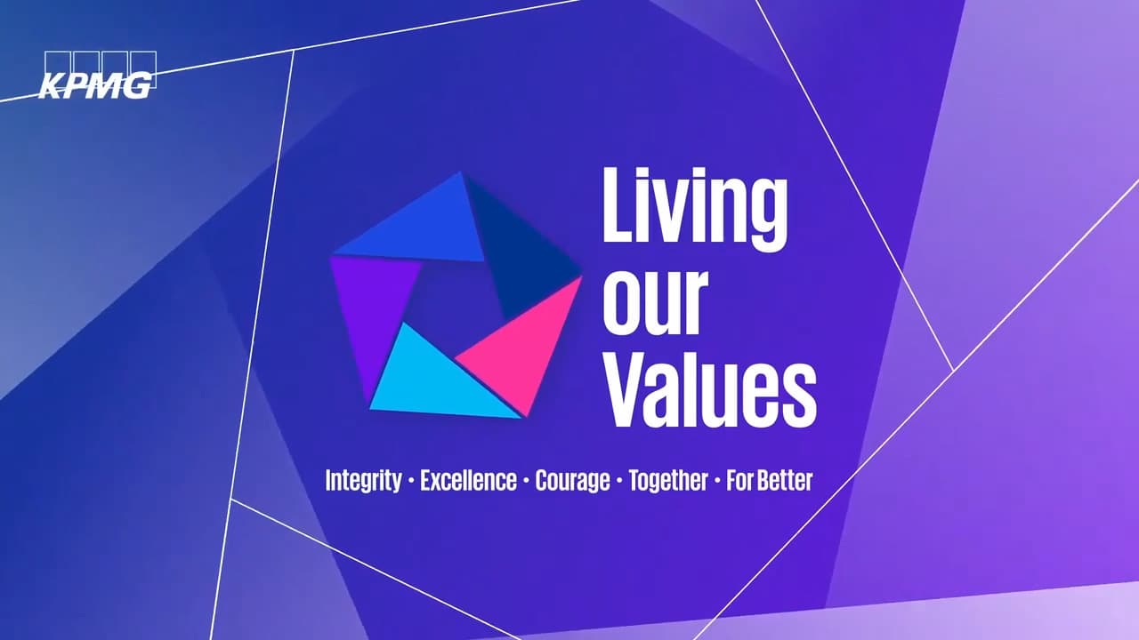 KPMG frames five values as the foundation of its culture