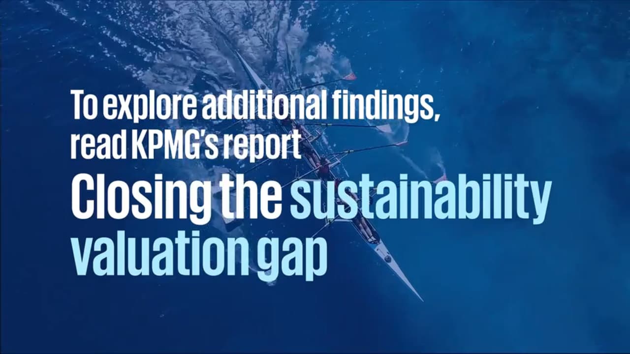 KPMG study finds sustainability understanding outpaces financial impact measurement