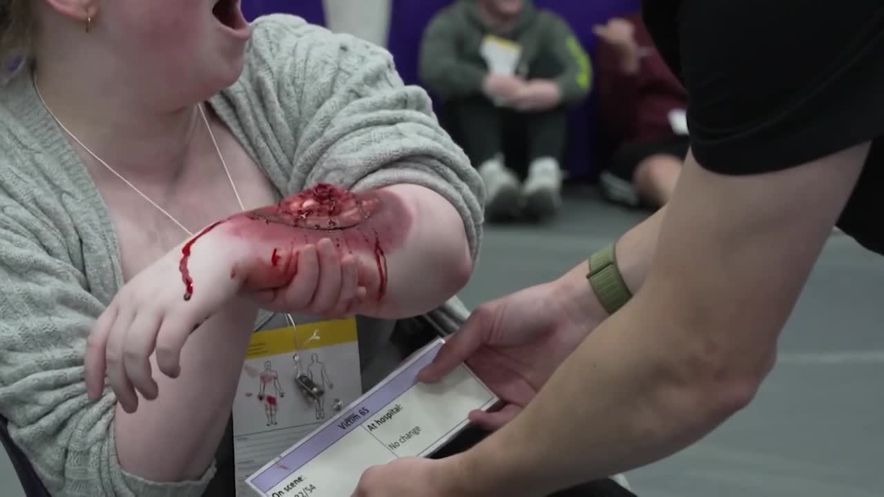 Carroll nursing students train for Capitol mass-casualty emergency scenario
