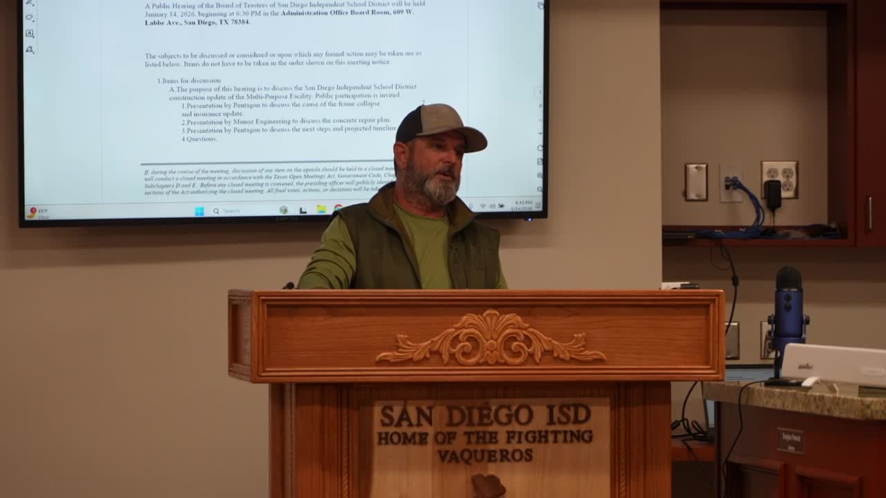 San Diego ISD Probes Collapse: Missing Braces and High Winds Cited