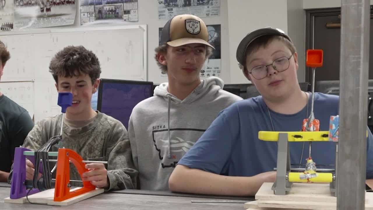 Helena High drafting students launch catapult projects as final exam
