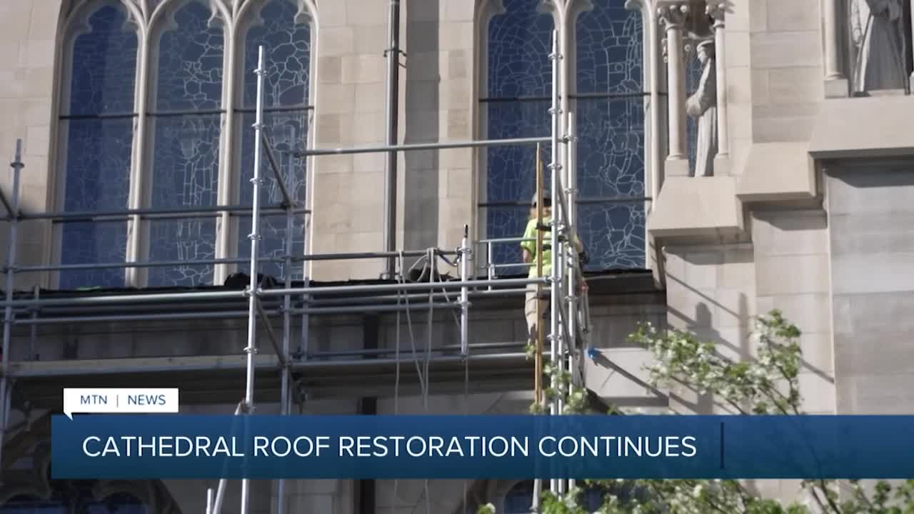 Cathedral of St. Helena roof restoration continues this summer