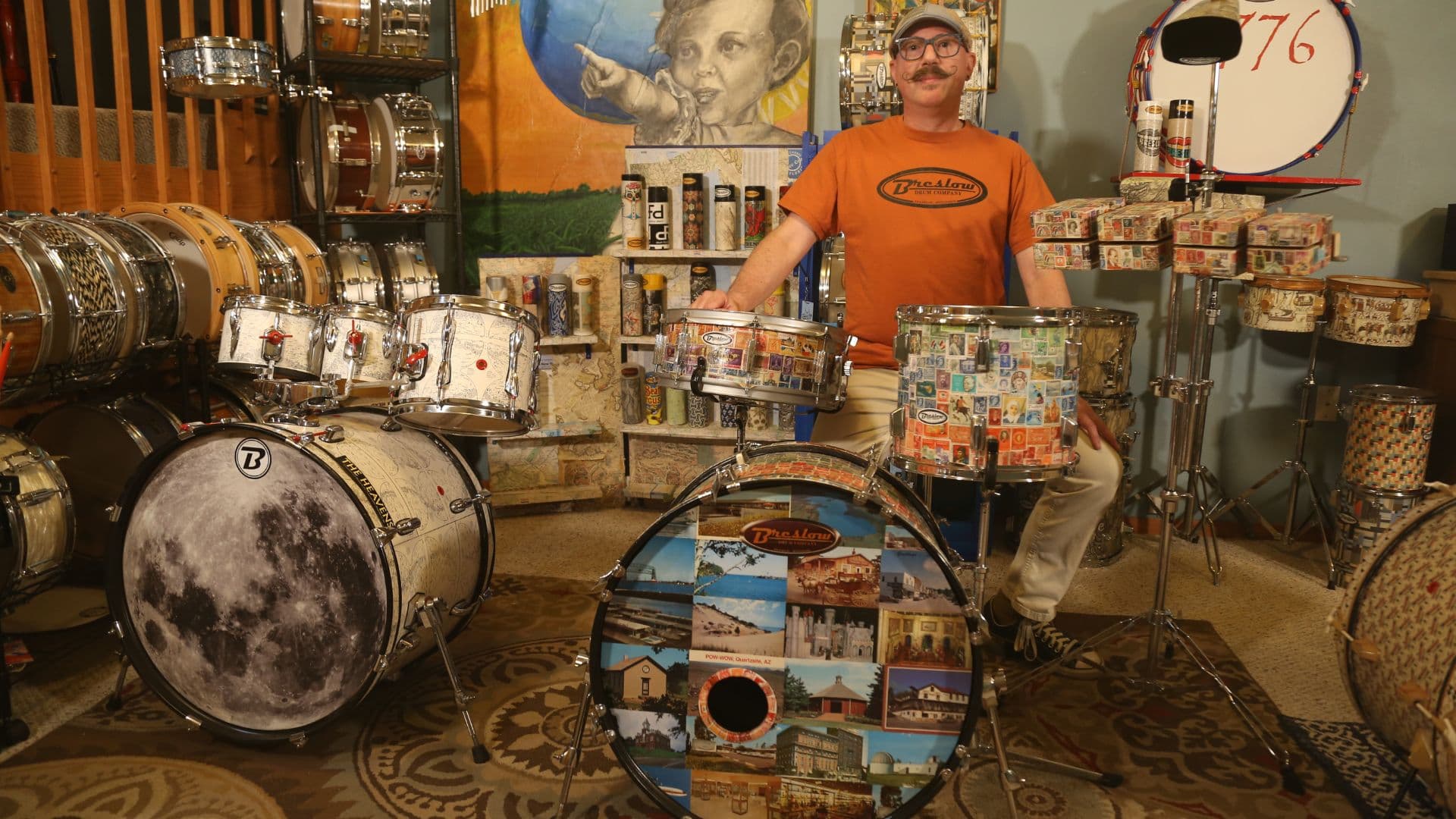 Wisconsin drum builder turns old kits into playable art